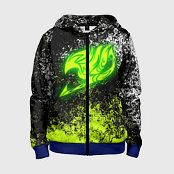 Толстовка на молнии детская FAIRY TAIL, цвет: 3D-синий