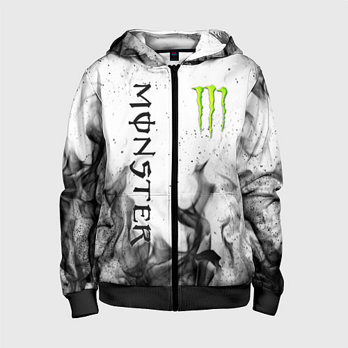 Детская толстовка на молнии MONSTER ENERGY / 3D-Черный – фото 1