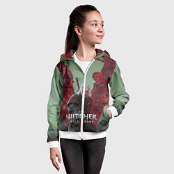 Толстовка на молнии детская The Witcher 5-летие, цвет: 3D-белый — фото 2
