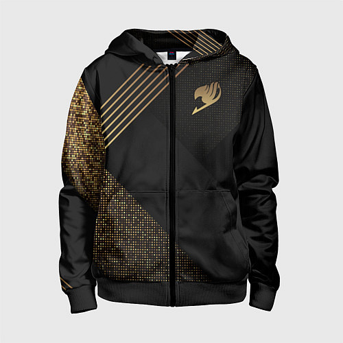 Детская толстовка на молнии Fairy Tail / 3D-Черный – фото 1