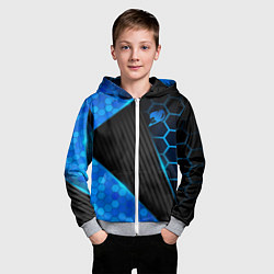 Толстовка на молнии детская Fairy Tail, цвет: 3D-меланж — фото 2