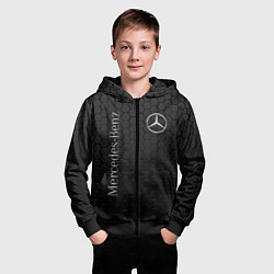 Толстовка на молнии детская MERCEDES-BENZ, цвет: 3D-черный — фото 2