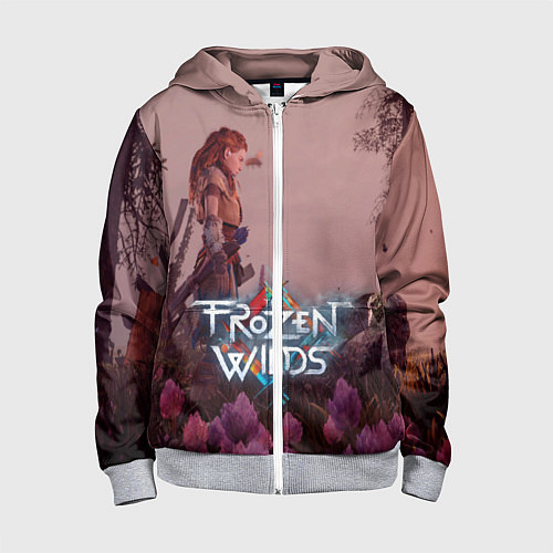Детская толстовка на молнии HORIZON ZERO DAWN / 3D-Меланж – фото 1