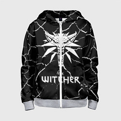 Толстовка на молнии детская The Witcher, цвет: 3D-меланж