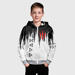 Толстовка на молнии детская The Witcher, цвет: 3D-меланж — фото 2
