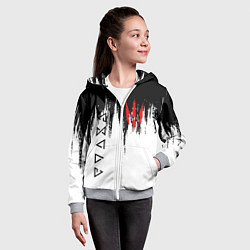 Толстовка на молнии детская The Witcher, цвет: 3D-меланж — фото 2