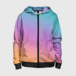 Детская толстовка на молнии Градиент