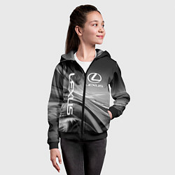 Толстовка на молнии детская LEXUS, цвет: 3D-черный — фото 2