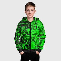 Толстовка на молнии детская BILLIE EILISH БИЛЛИ АЙЛИШ, цвет: 3D-черный — фото 2