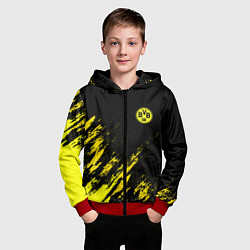 Толстовка на молнии детская BORUSSIA, цвет: 3D-красный — фото 2