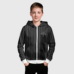 Толстовка на молнии детская The umbrella academy Z, цвет: 3D-белый — фото 2