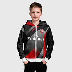 Толстовка на молнии детская ARSENAL UNIFORM, цвет: 3D-белый — фото 2