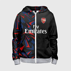 Толстовка на молнии детская ARSENAL UNIFORM 2020, цвет: 3D-меланж