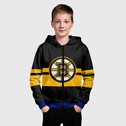 Толстовка на молнии детская BOSTON BRUINS NHL, цвет: 3D-синий — фото 2