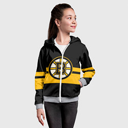 Толстовка на молнии детская BOSTON BRUINS NHL, цвет: 3D-меланж — фото 2