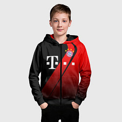Толстовка на молнии детская FC Bayern Munchen Форма, цвет: 3D-черный — фото 2