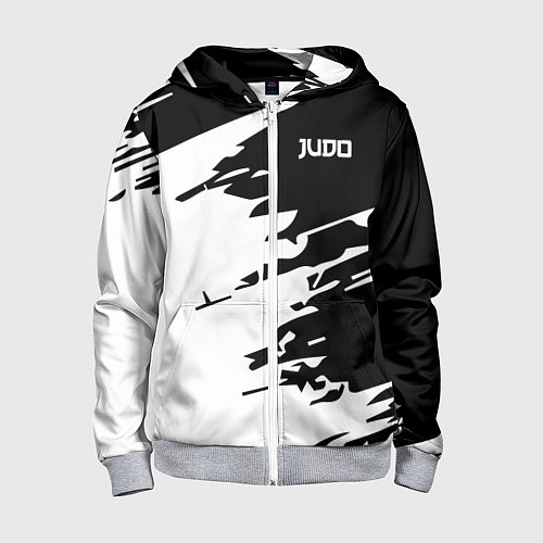 Детская толстовка на молнии Judo / 3D-Меланж – фото 1