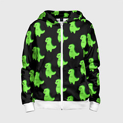 Детская толстовка на молнии Динозавры