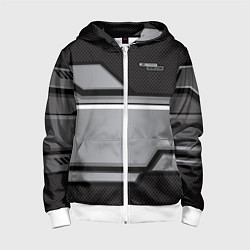 Толстовка на молнии детская Forza Horizon, цвет: 3D-белый