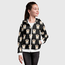 Толстовка на молнии детская Иноске, цвет: 3D-белый — фото 2