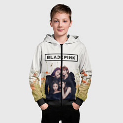 Толстовка на молнии детская BlackPink, цвет: 3D-черный — фото 2