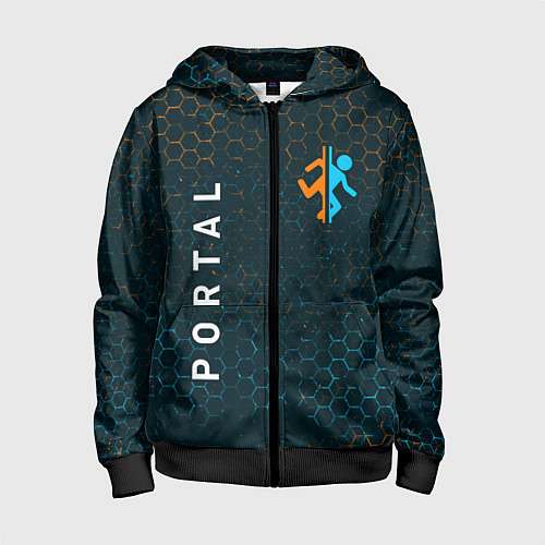 Детская толстовка на молнии PORTAL ПОРТАЛ / 3D-Черный – фото 1
