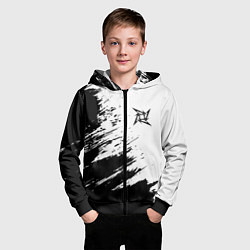 Толстовка на молнии детская METALLICA МЕТАЛЛИКА, цвет: 3D-черный — фото 2