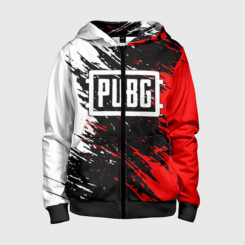 Детская толстовка на молнии PUBG / 3D-Черный – фото 1