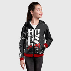 Толстовка на молнии детская EMINEM, цвет: 3D-красный — фото 2