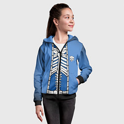 Толстовка на молнии детская КУРТКА САНСА SANS, цвет: 3D-черный — фото 2