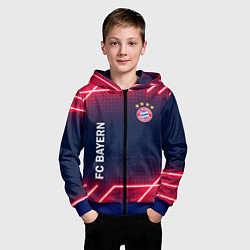 Толстовка на молнии детская БАВАРИЯ, цвет: 3D-синий — фото 2
