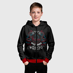 Толстовка на молнии детская DESTINY 2 SPICE RAMEN, цвет: 3D-красный — фото 2