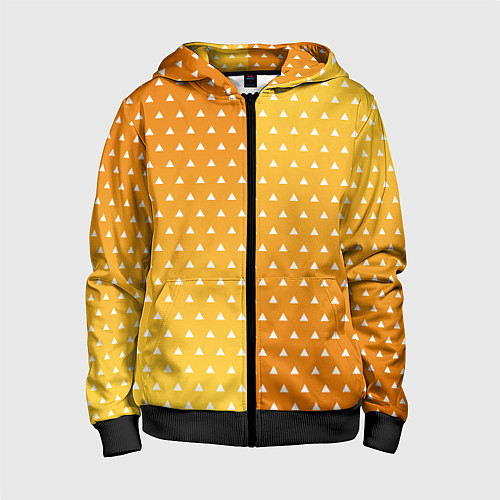 Детская толстовка на молнии ЗЕНИЦУ КИМОНО / 3D-Черный – фото 1