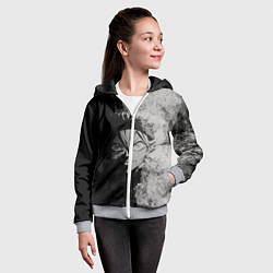 Толстовка на молнии детская Аста, цвет: 3D-меланж — фото 2