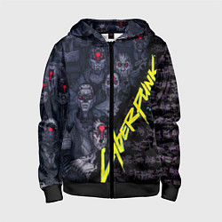 Детская толстовка на молнии Cyberpunk 2077