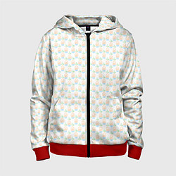 Детская толстовка на молнии Четыре элемента паттерн текстура