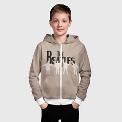 Толстовка на молнии детская The Beatles, цвет: 3D-белый — фото 2