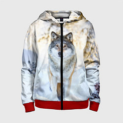 Детская толстовка на молнии Я зимой