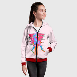 Толстовка на молнии детская Евангилион, цвет: 3D-красный — фото 2