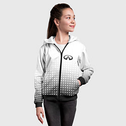 Толстовка на молнии детская Infiniti, цвет: 3D-черный — фото 2