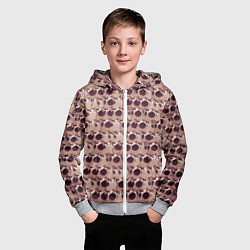 Толстовка на молнии детская PoP PoP PoP PoP PoP PoP PoP, цвет: 3D-меланж — фото 2