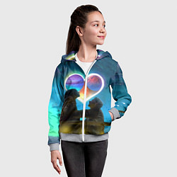 Толстовка на молнии детская Ваня Дмитриенко Венера-Юпитер, цвет: 3D-меланж — фото 2