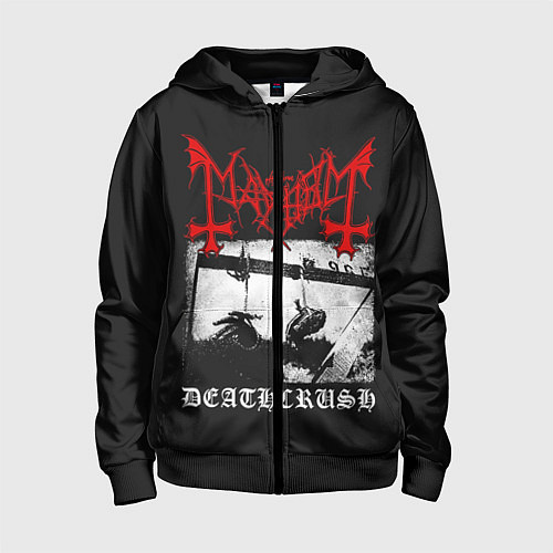 Детская толстовка на молнии Mayhem / 3D-Черный – фото 1