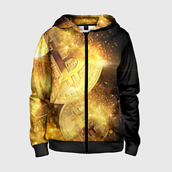 Детская толстовка на молнии БИТКОИН ЗОЛОТО BITCOIN GOLD