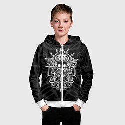 Толстовка на молнии детская HOLLOW KNIGHT ХОЛЛОУ НАЙТ, цвет: 3D-белый — фото 2