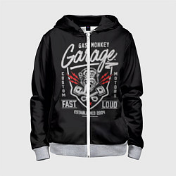 Толстовка на молнии детская Gas Monkey Garage, цвет: 3D-меланж