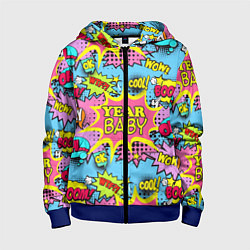 Детская толстовка на молнии Year baby Pop art print