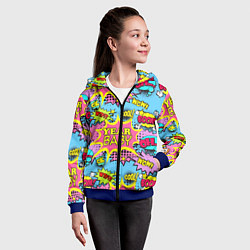 Толстовка на молнии детская Year baby Pop art print, цвет: 3D-синий — фото 2