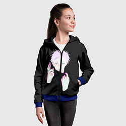 Толстовка на молнии детская ГОДЖО САТОРУ GOJO SATORU, цвет: 3D-синий — фото 2