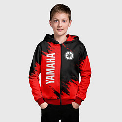 Толстовка на молнии детская YAMAHA ЯМАХА, цвет: 3D-красный — фото 2